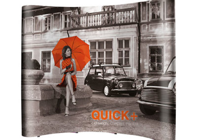 Ultima Quick Plus ívelt Pop-up fal